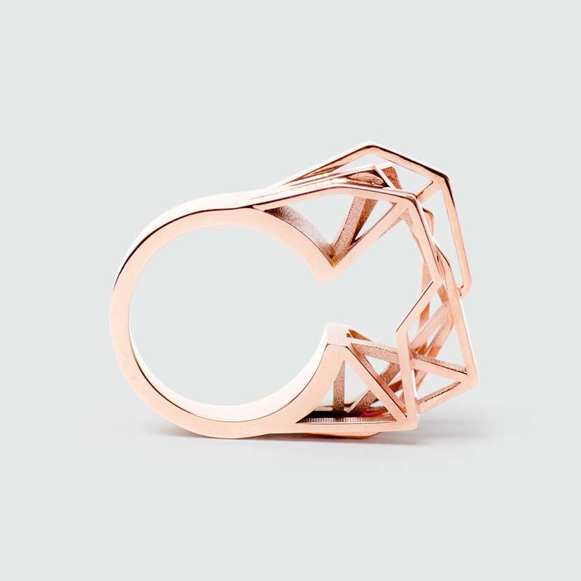 RADIAN jewellery Solitaire Ring | Solid 585 Rose Gold