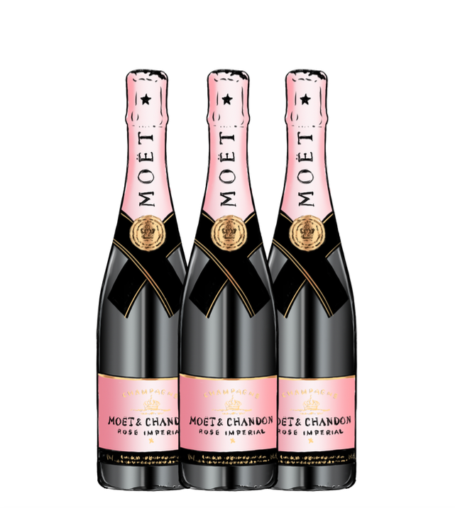 Temple and Co A4 Print Moet 3 Bottles