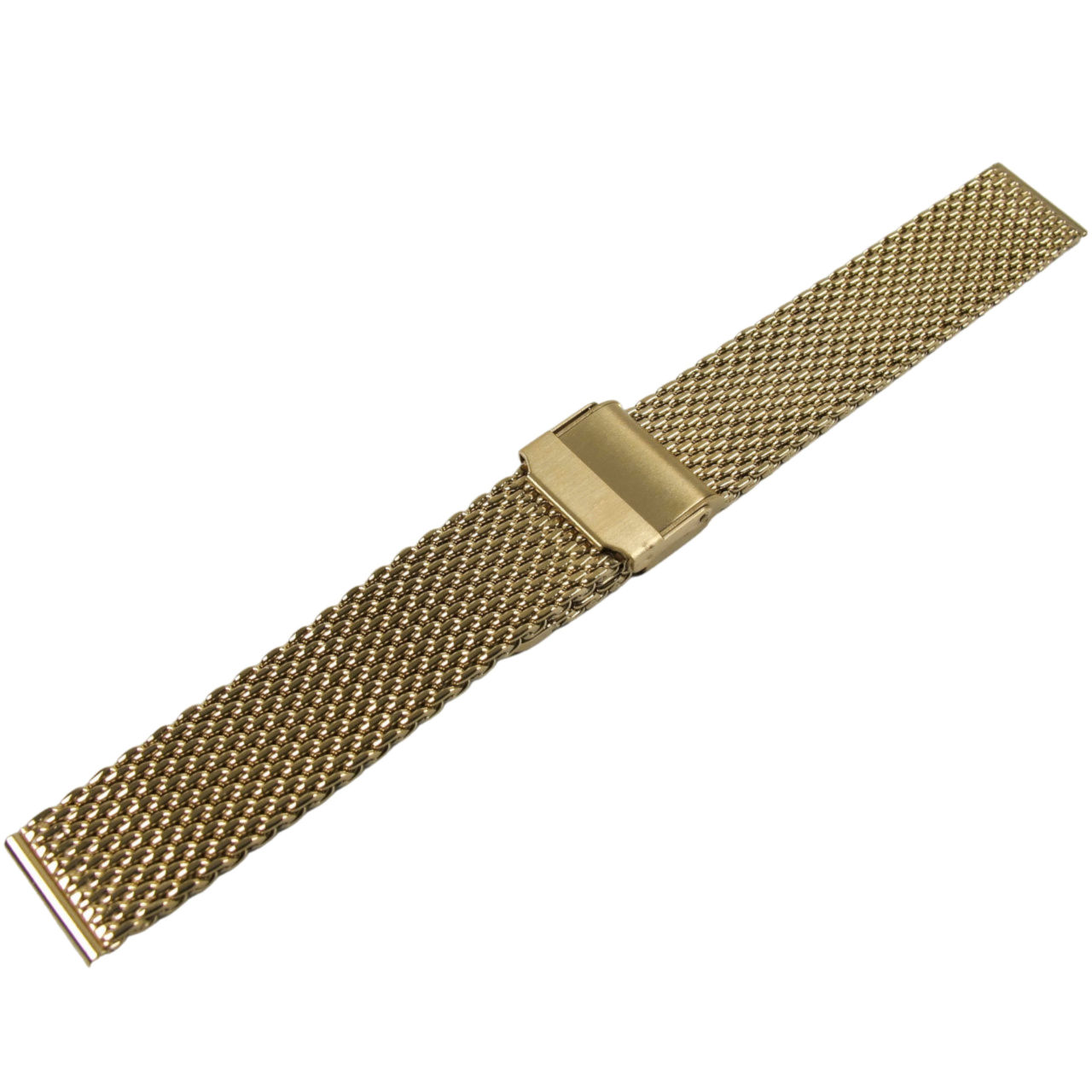 Yellow Gold Plated Milanese Mesh Watch Bracelet