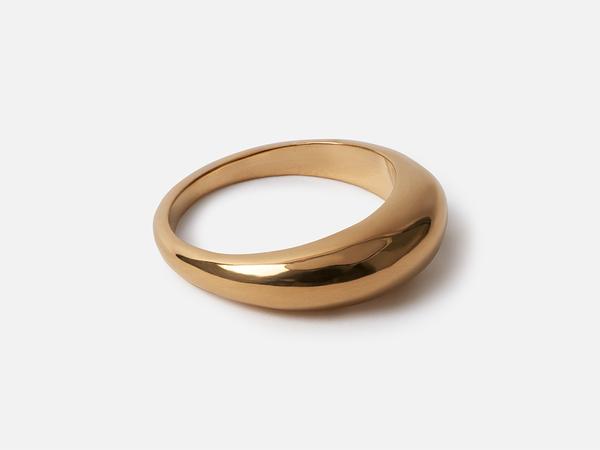 Chunky Stacking Ring Single Gold