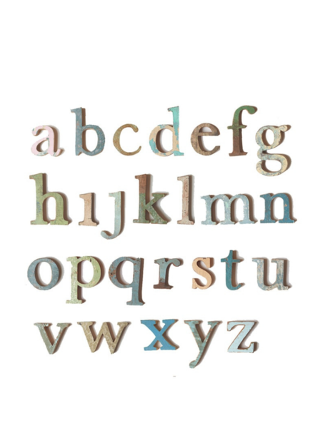 NAMAN PROJECT Wooden Lowercase Letter