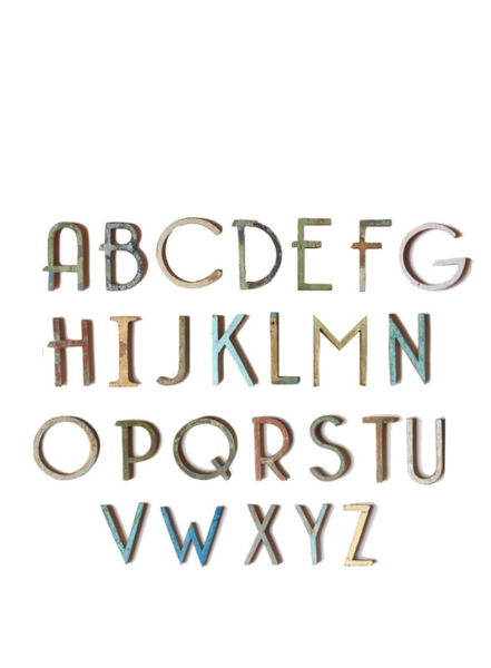 NAMAN PROJECT Wooden Uppercase Letter