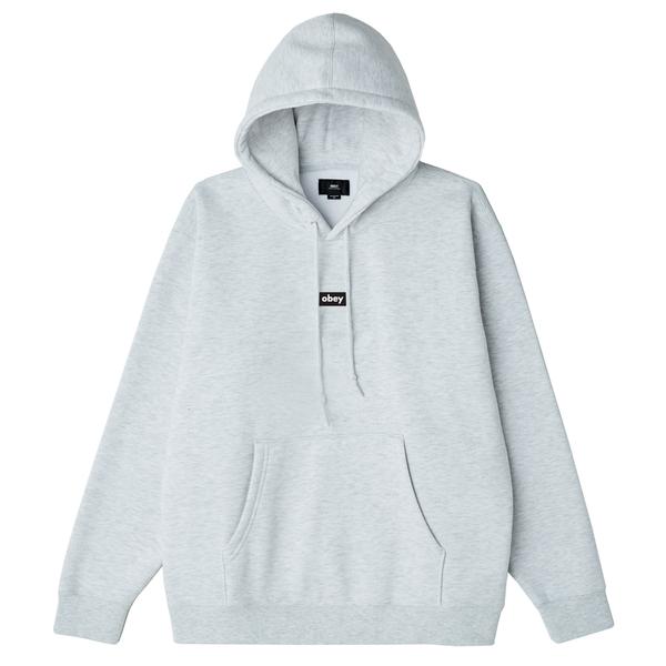 Black Bar Hoodie Ash Grey