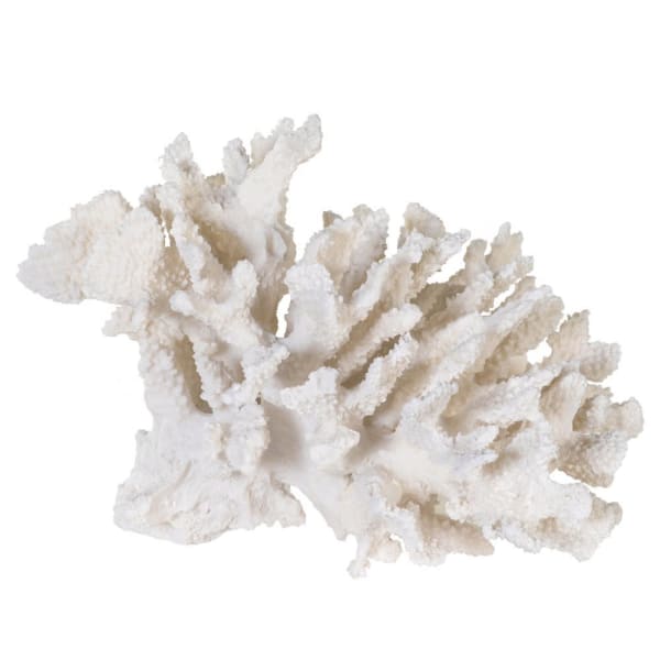 THE BROWNHOUSE INTERIORS White Faux Coral Decoration 