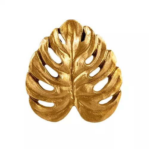 Victoria & Co. Gold Cheese Plant Leaf Drawer Knob