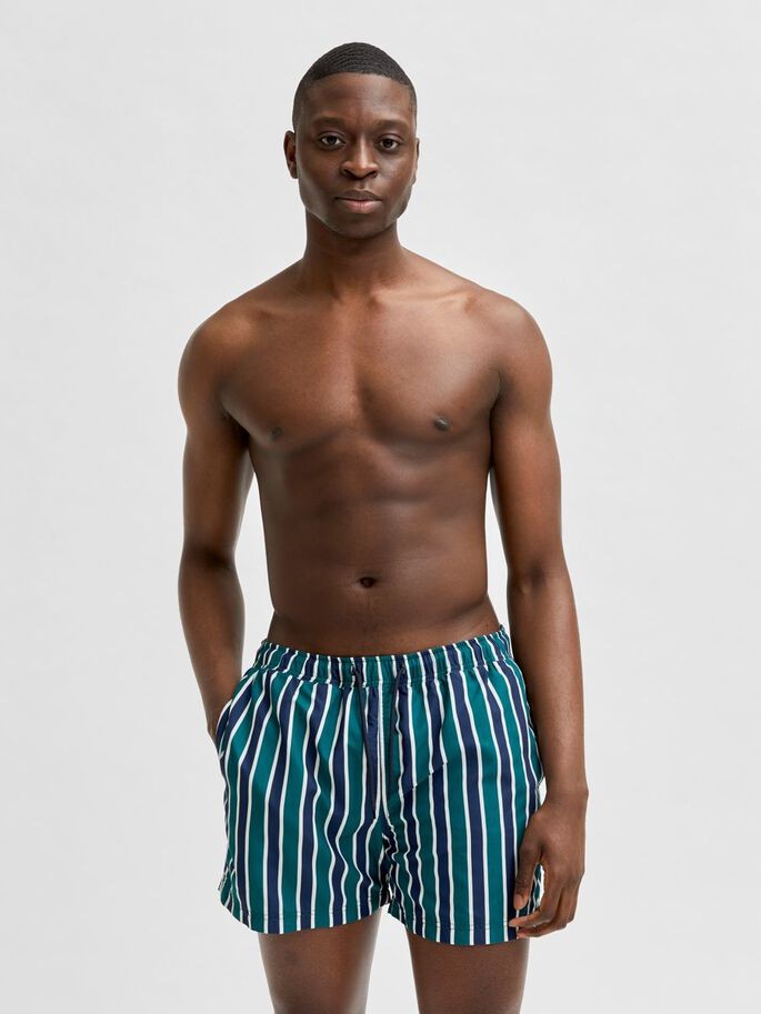 Selected Homme Selected Homme Short De Bain A Rayures