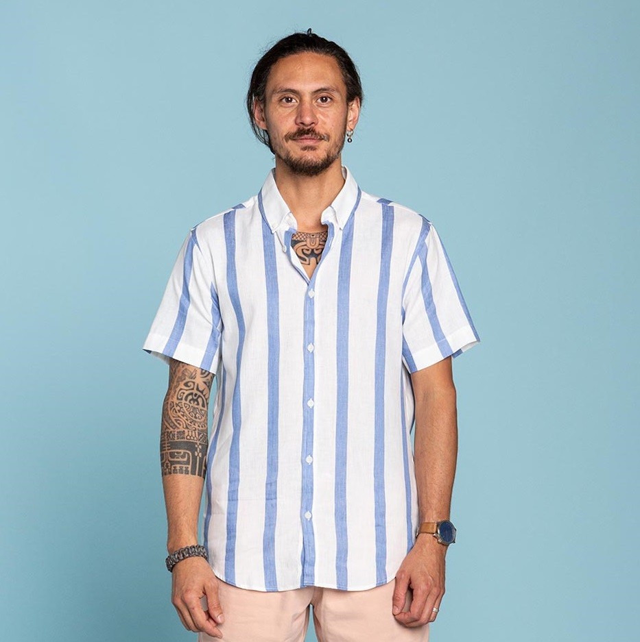 Olow striped ecru shirt