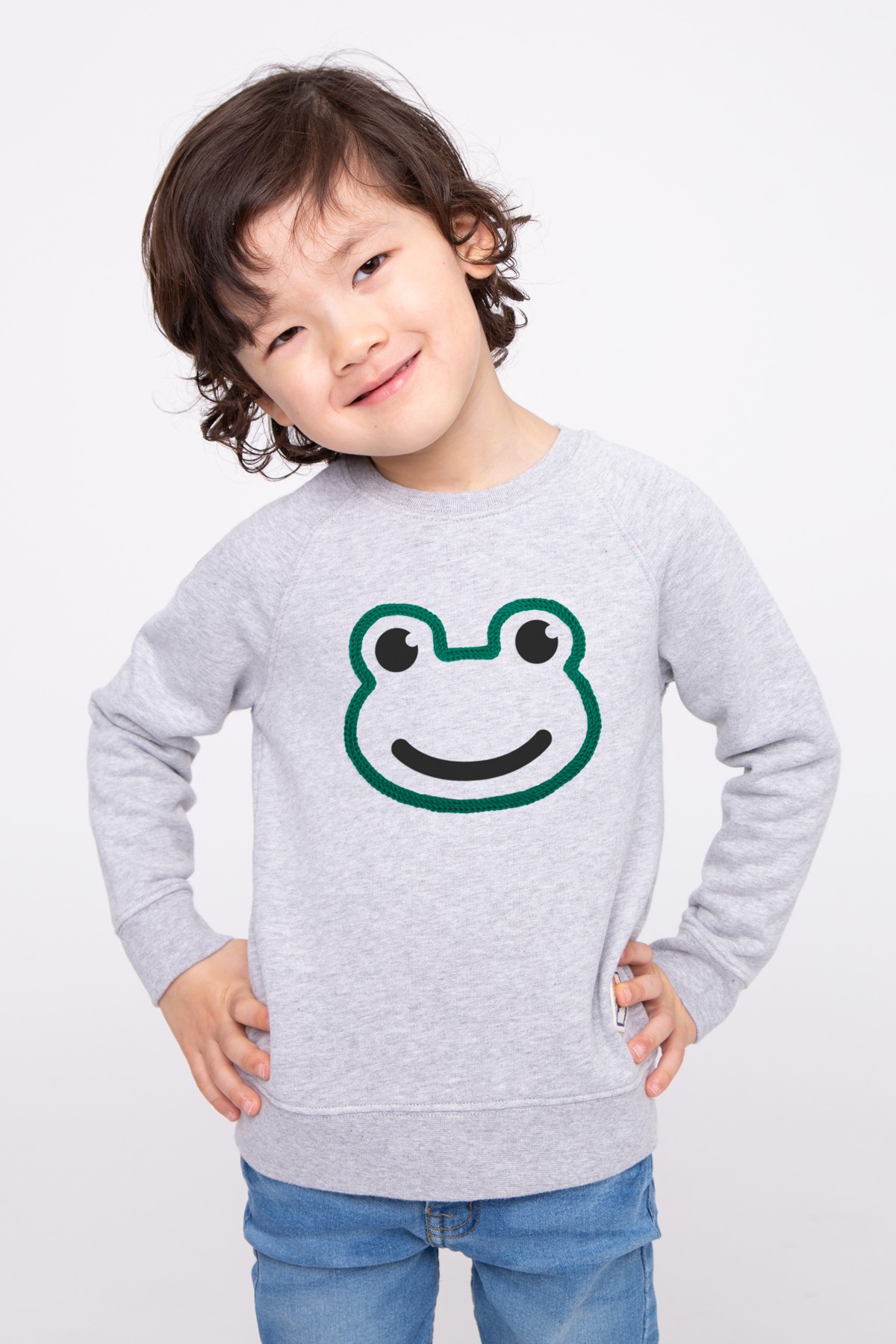 French Disorder French Disorder Sweat Enfant Gris Chine Grenouille