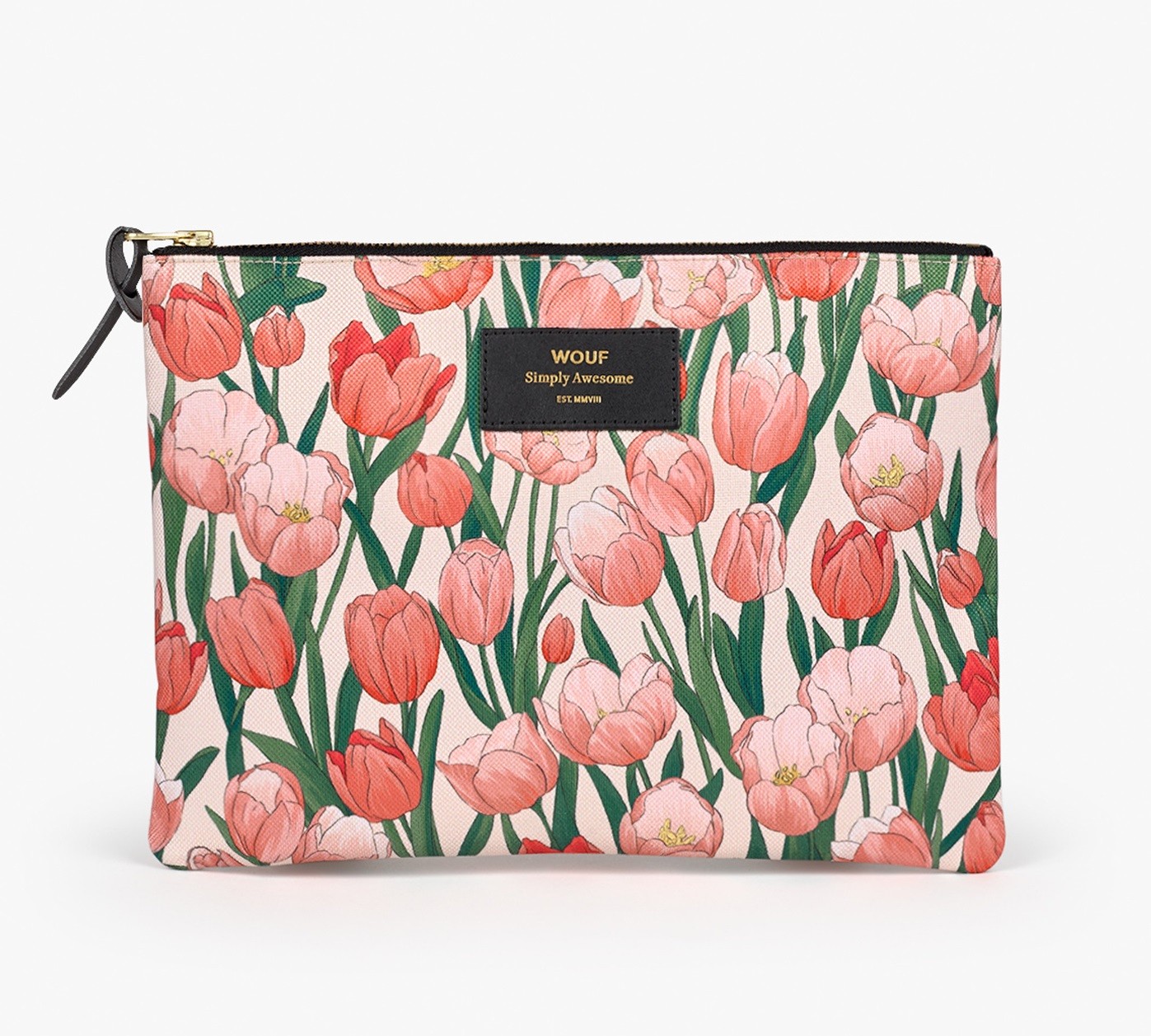 Wouf Wouf Pochette XL Motifs Tulipes