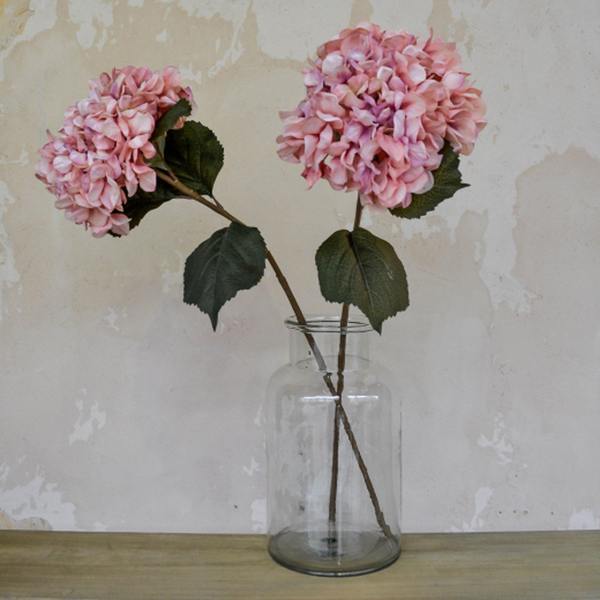 Gisela Graham Giant Hydrangea Stem Antique Pink