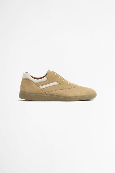 Serbian Military Trainer Beige Off White Suede