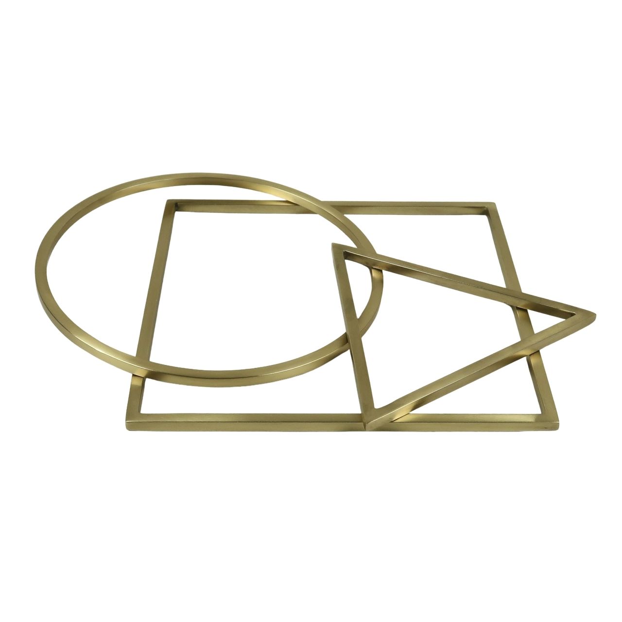 Aaron Probyn Brass Geometry Trivet Set