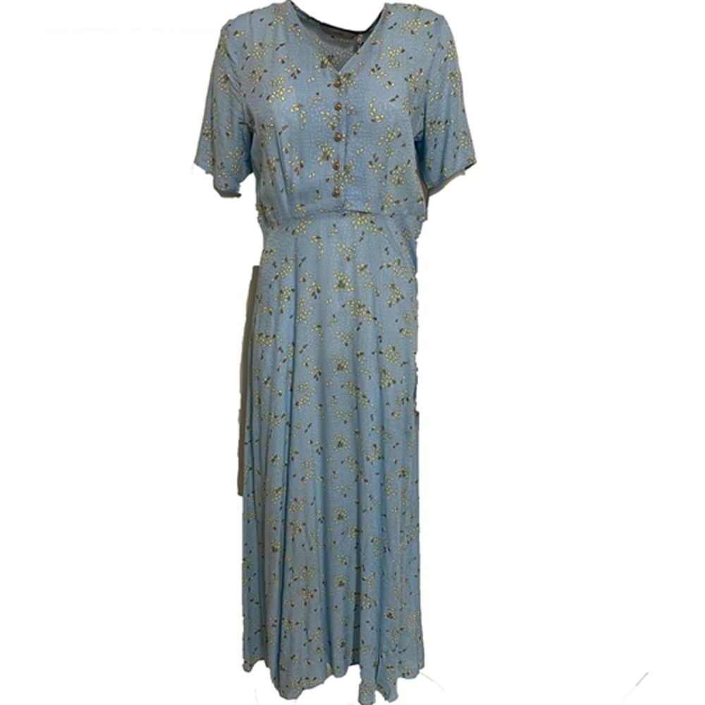 Numph Airy Blue  Nuailbhe Long Dress 7220845
