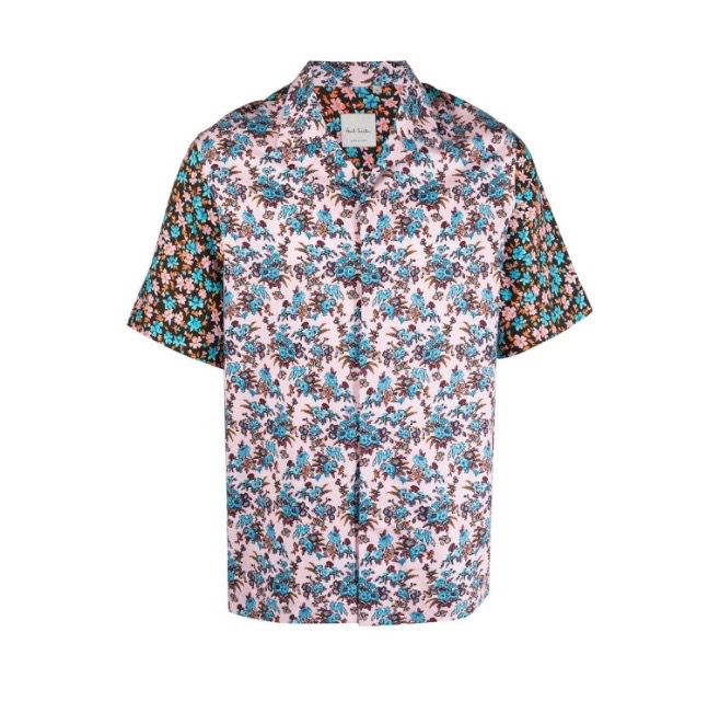 Paul Smith Rizo Floral Print Short-Sleeve Shirt