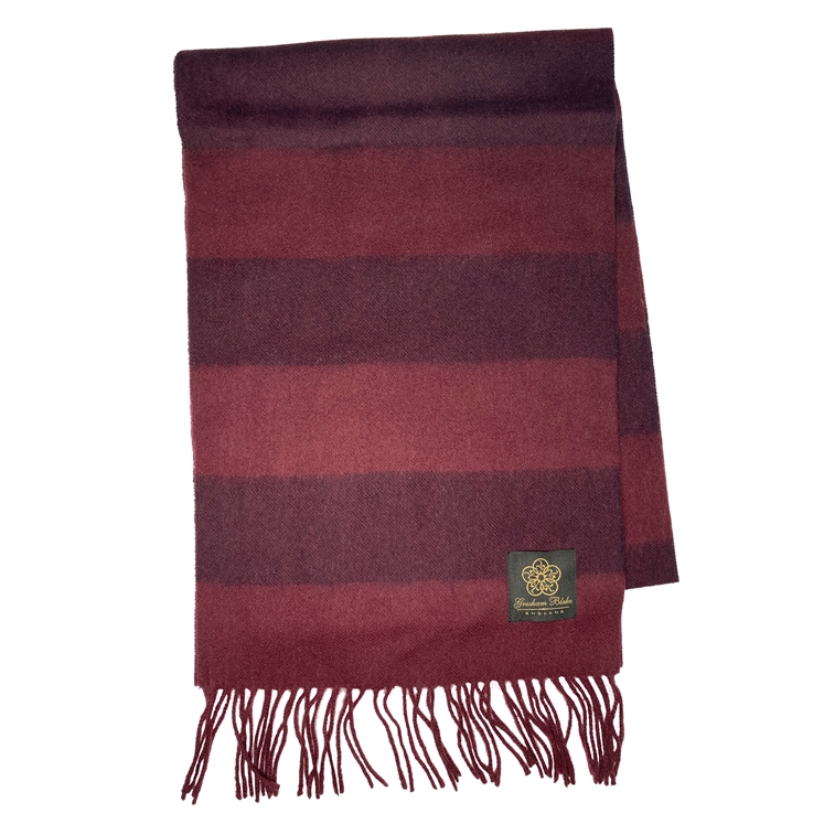 gresham-blake-burgundy-horizontal-striped-scarf
