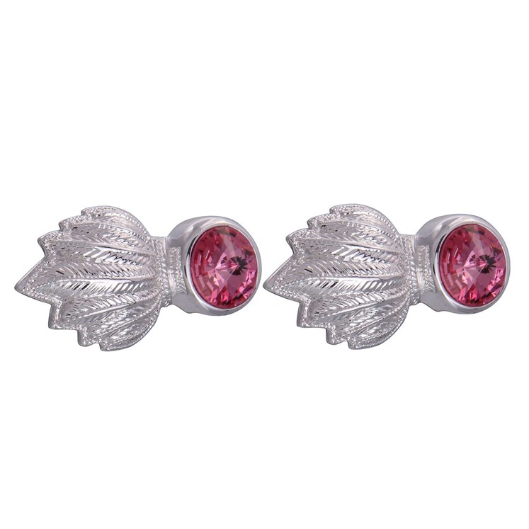 gresham-blake-silver-and-pink-feather-gem-cufflinks