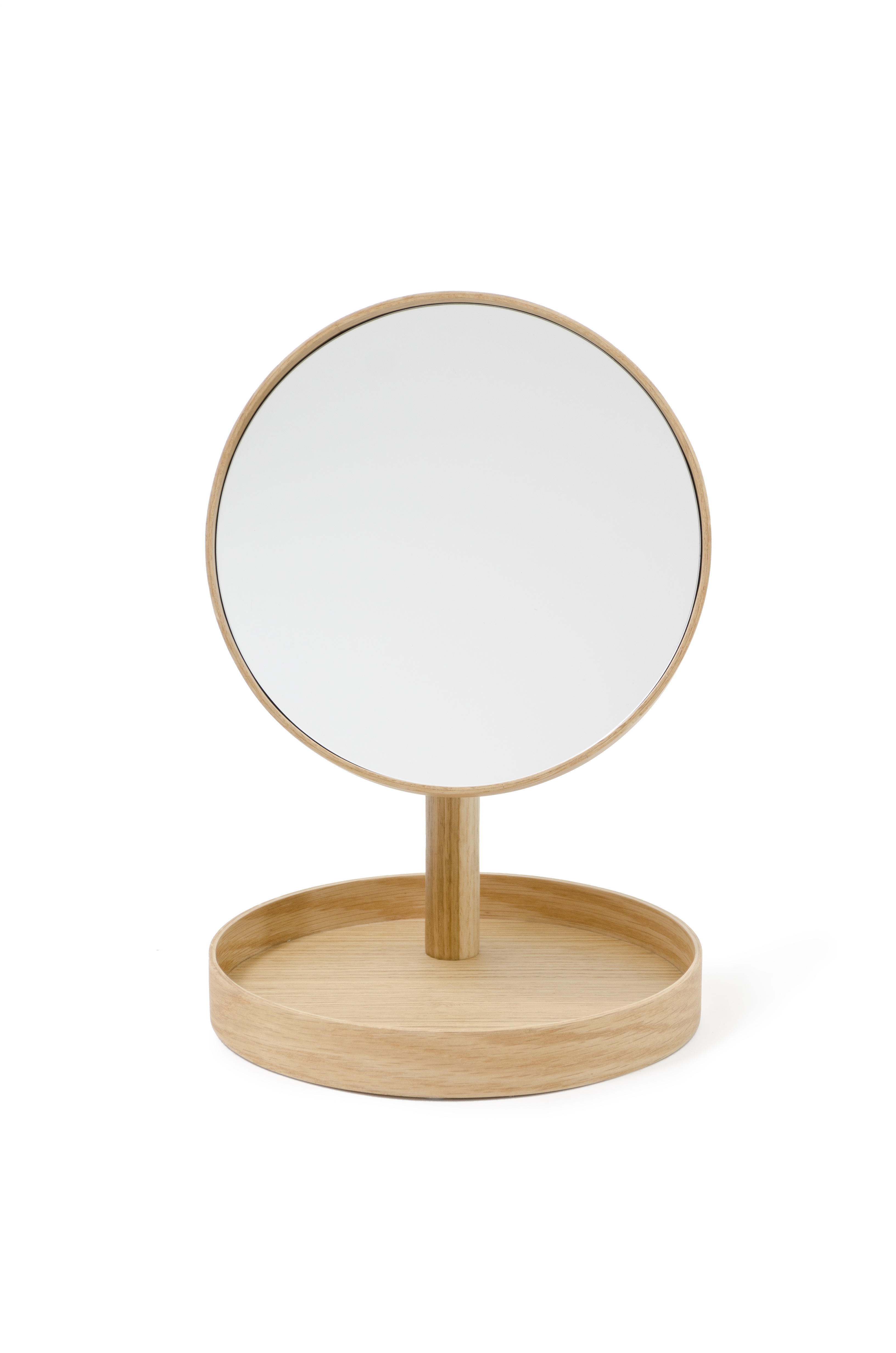 Wireworks  Look Natural Oak Magnify Mirror