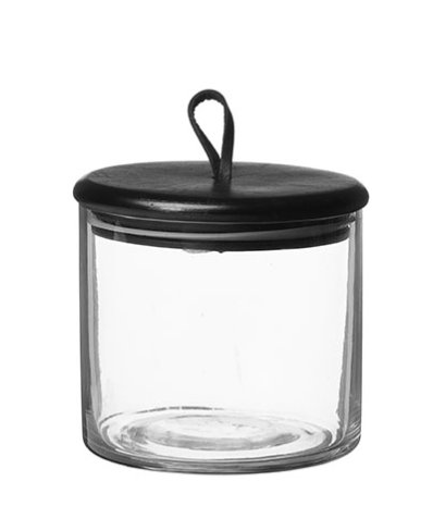 Wikholm Form Small Black and Clear Kuta Jar 