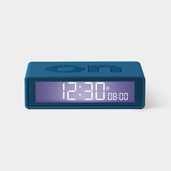Lexon Design Blue Green Flip + Alarm Clock