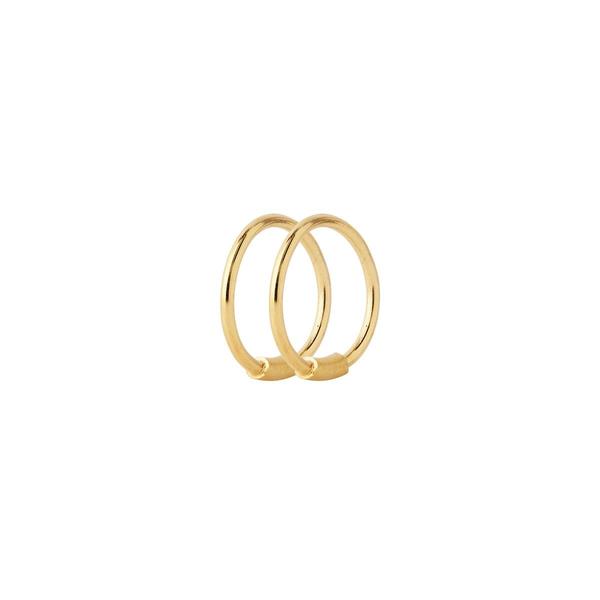 Maria Black | Basic 8 Hoop Earring Pair | 18k Gold