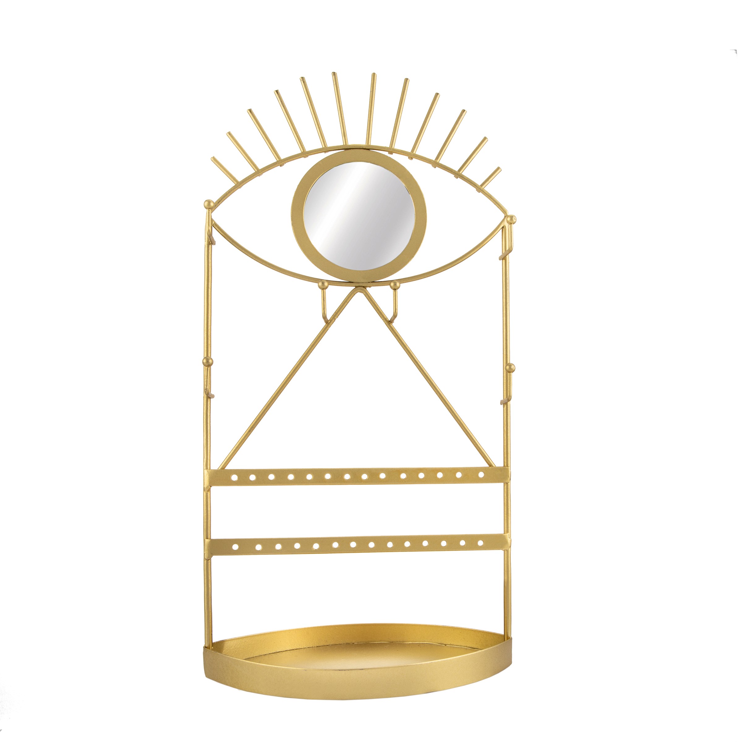 Sass & Belle  Gold Eye See You Jewellery Holder With Mirror