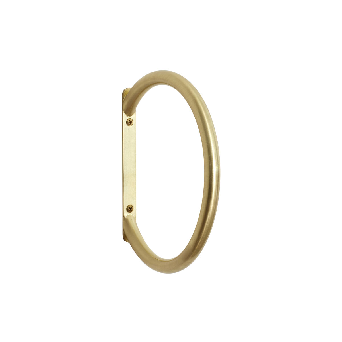 Hubsch Oval Towel Rack in Gold Plated Brass