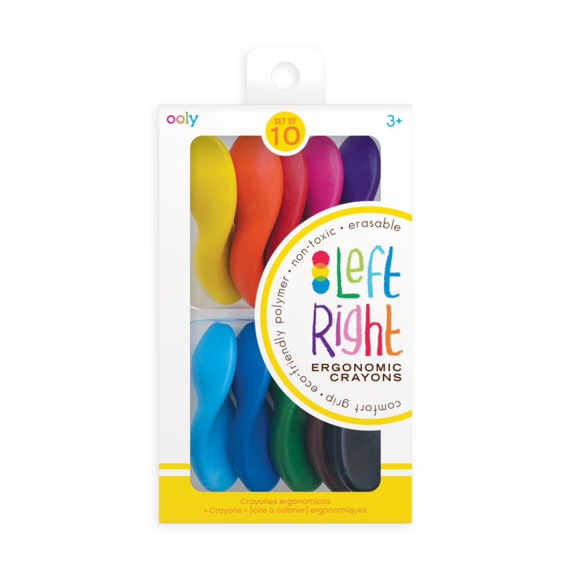 Ooly Left Right Crayons Set Of 10