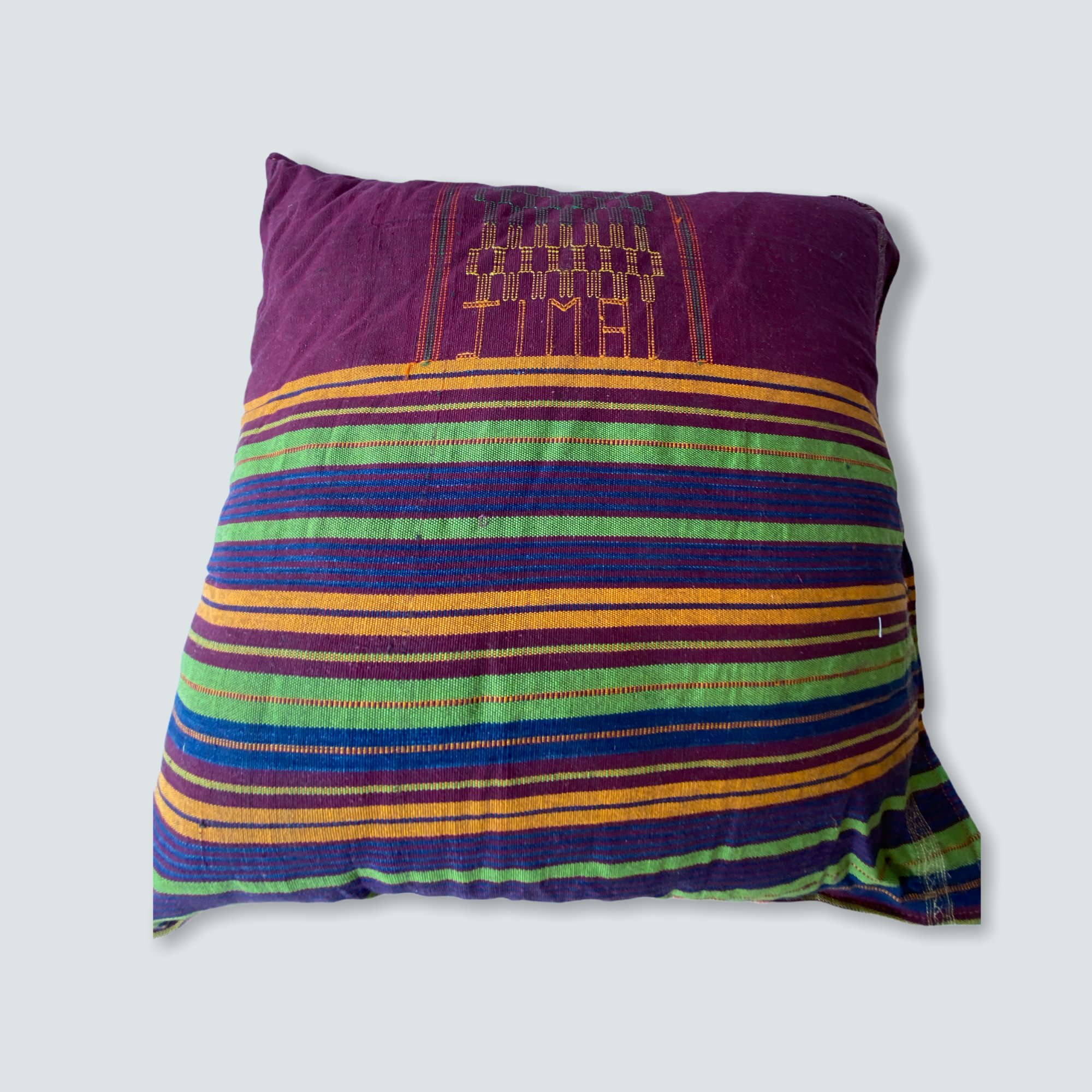 botanicalboysuk Kente Cloth Cushion Ghana 50 X 50