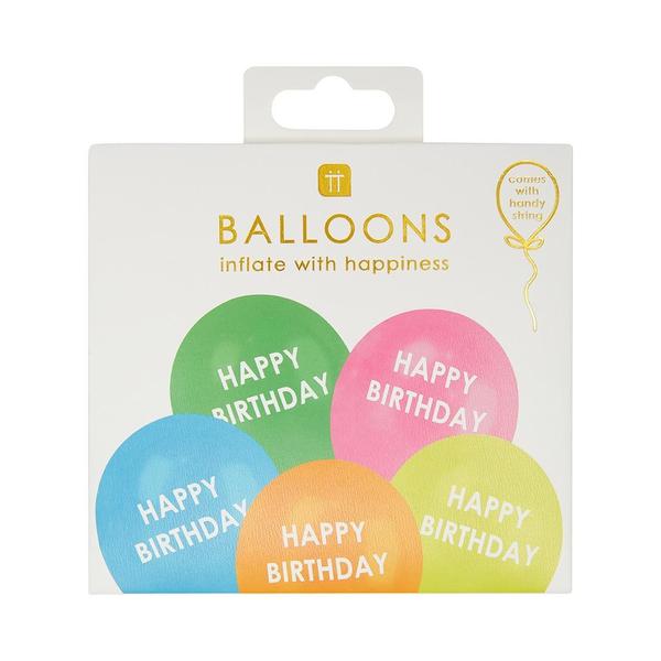 Talking Tables 5 Balloons Birthday Rainbow