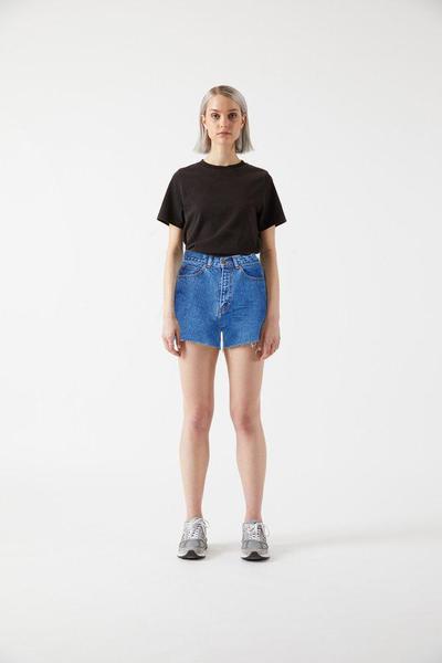 Nora Shorts Mid Retro Blue