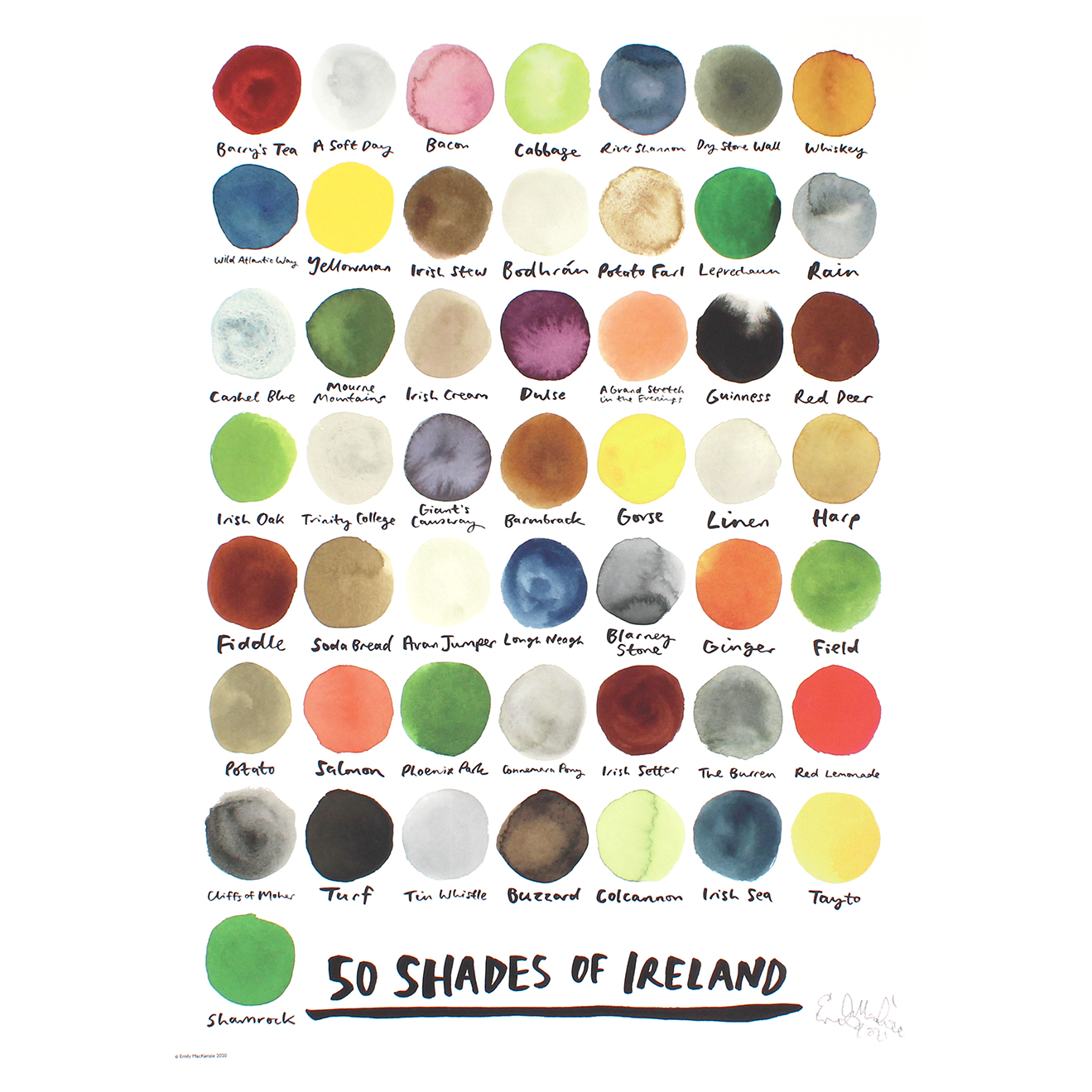 Emily Mackenzie 50 Shades Of Ireland Print