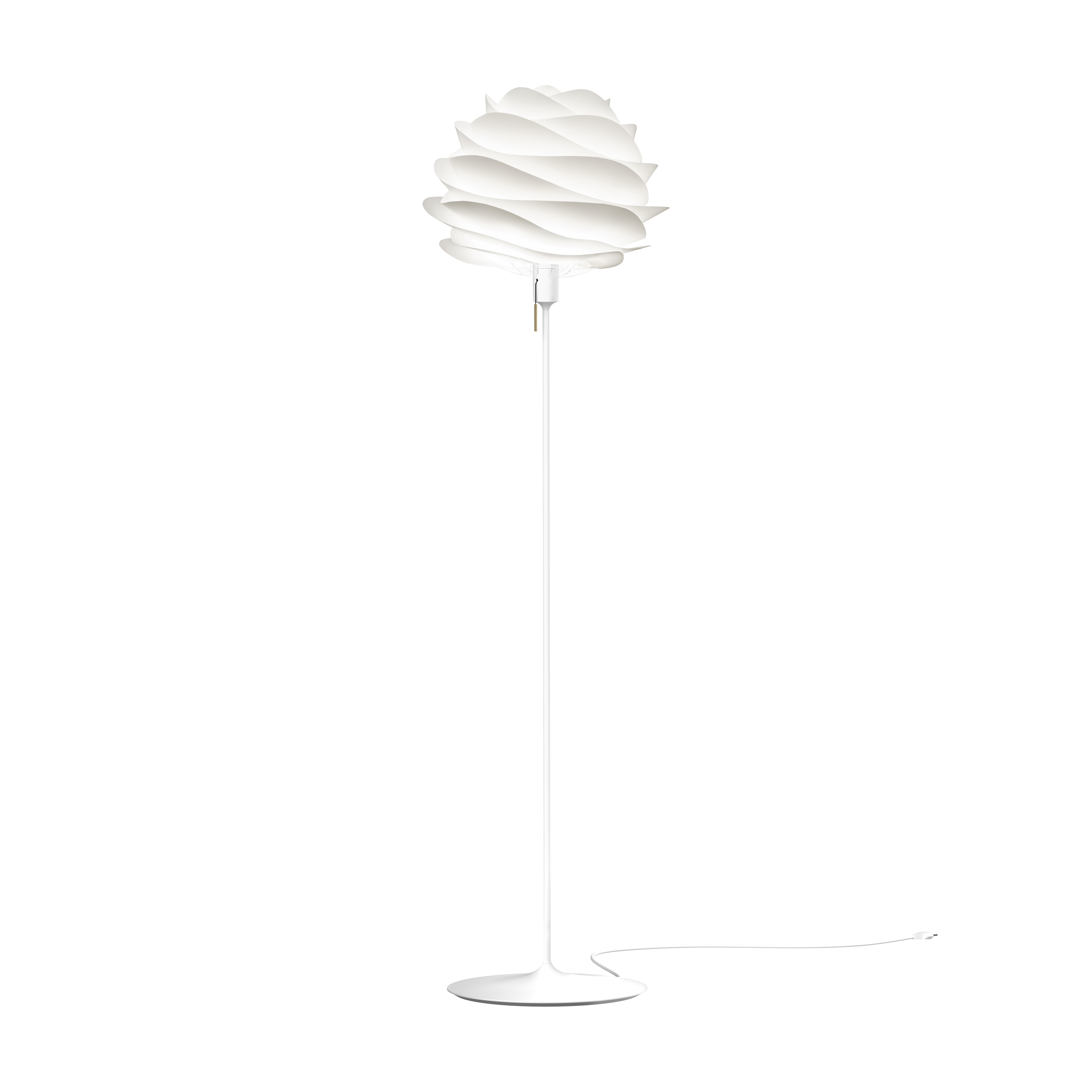 UMAGE Medium White Carmina Floor Lamp with White Santé Stand