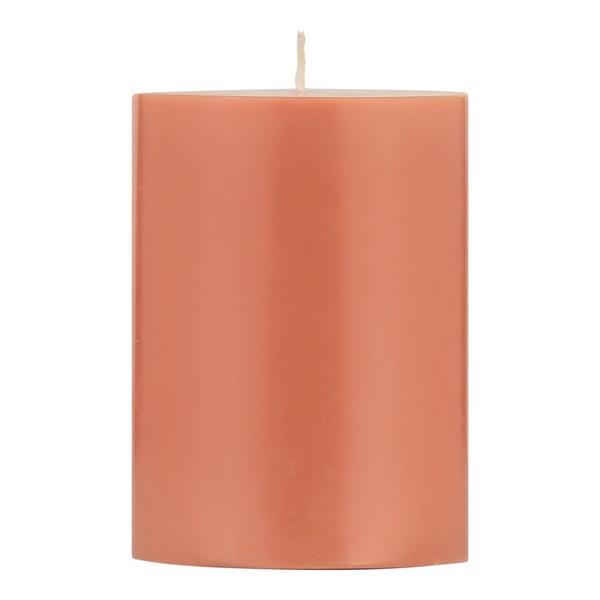 10 Cm Eco Pillar Candle Rust