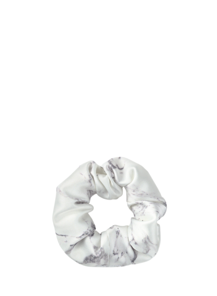 Wouf White Marble Scrunchie