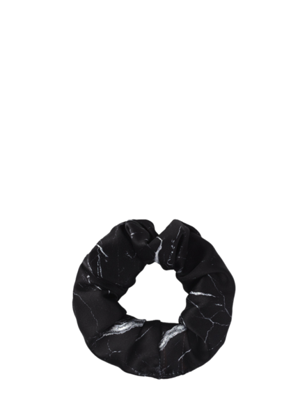 Wouf Black Marble Scrunchie
