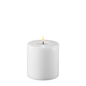 deluxe home art 10 x 10cm White Battery Operated Led Candle