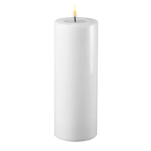 deluxe home art 7.5 x 20cm White Battery Operated LED Candle