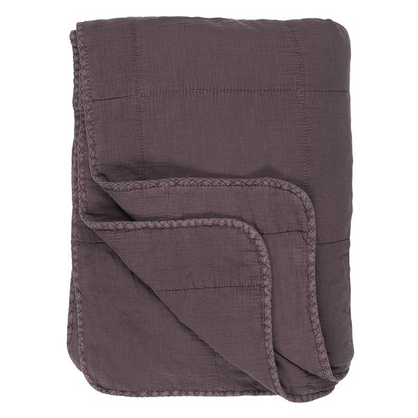 Ib Laursen 130 X 180 Cm Vintage Purple Cotton Quilt