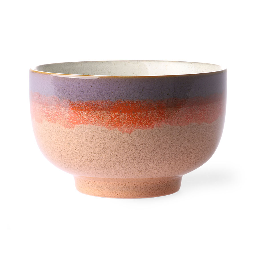 HK Living 70s Ceramics: Noodle Bowl, Sunset