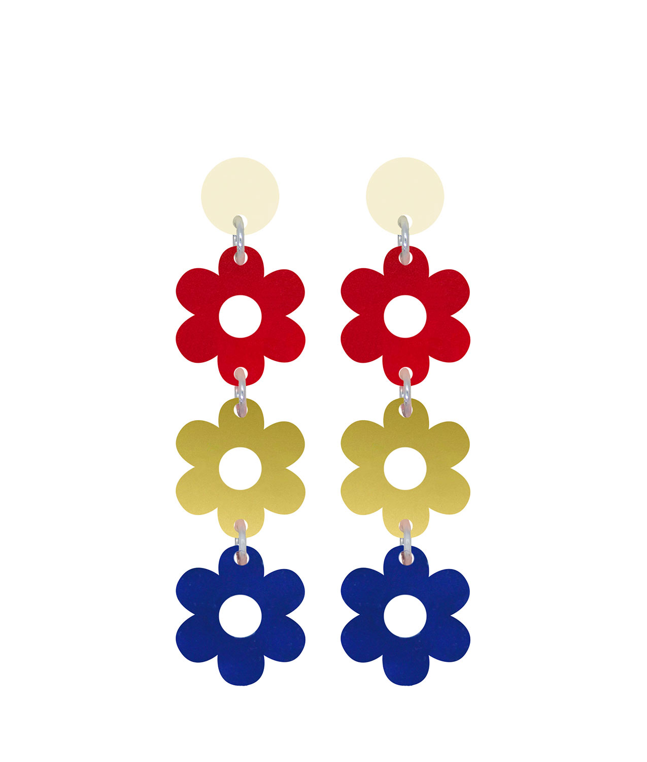 Orella Jewelry Flower Power Earrings - Colour