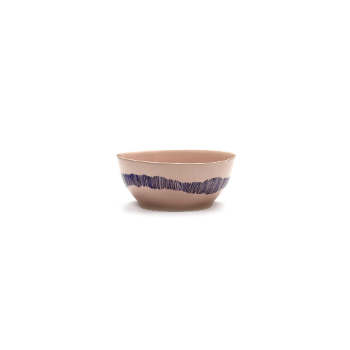 Serax Bowl S 16 cm Delicious Pink Swirl-Stripes Blue Feast Ottolenghi