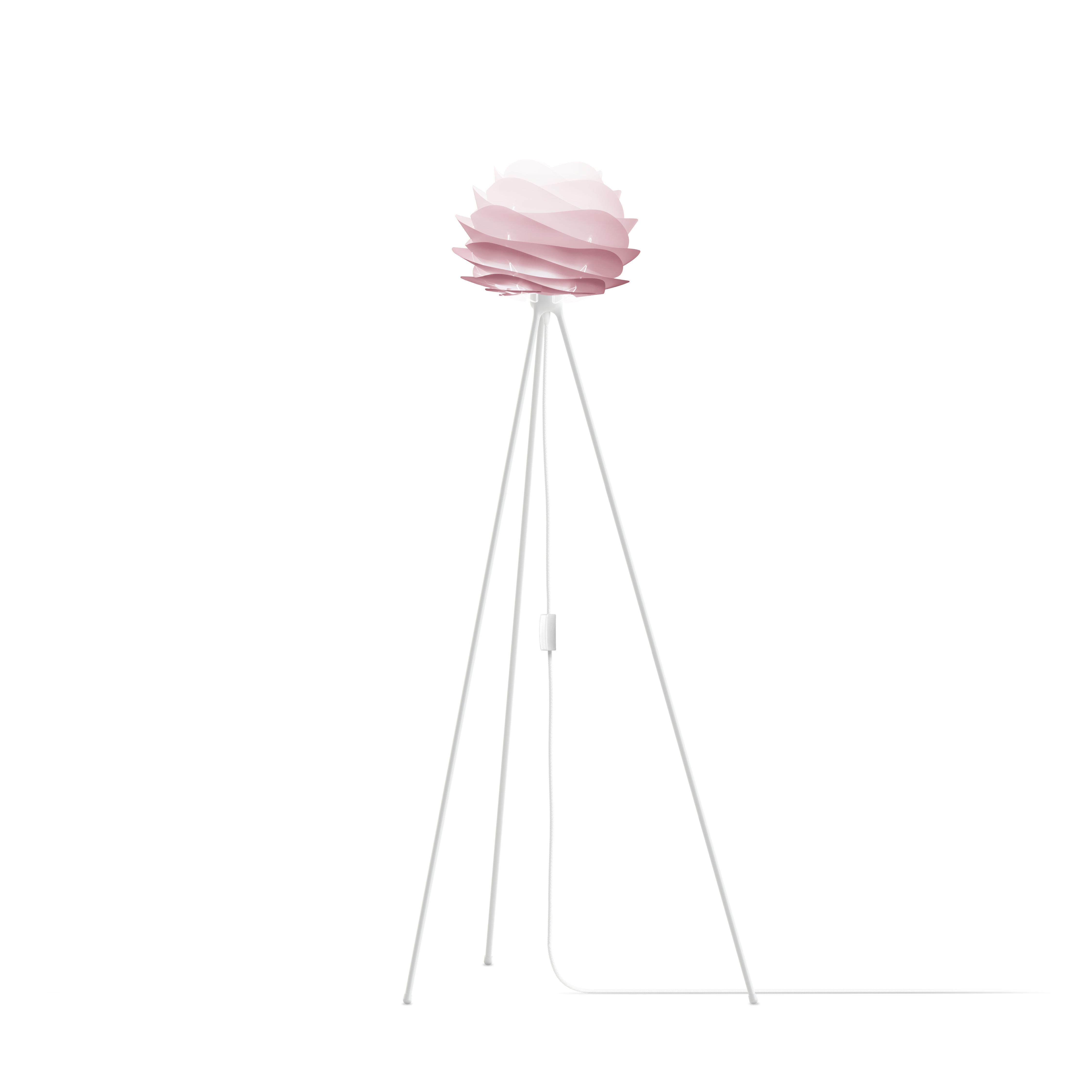 Mini Baby Rose Carmina Floor Lamp with White Tripod