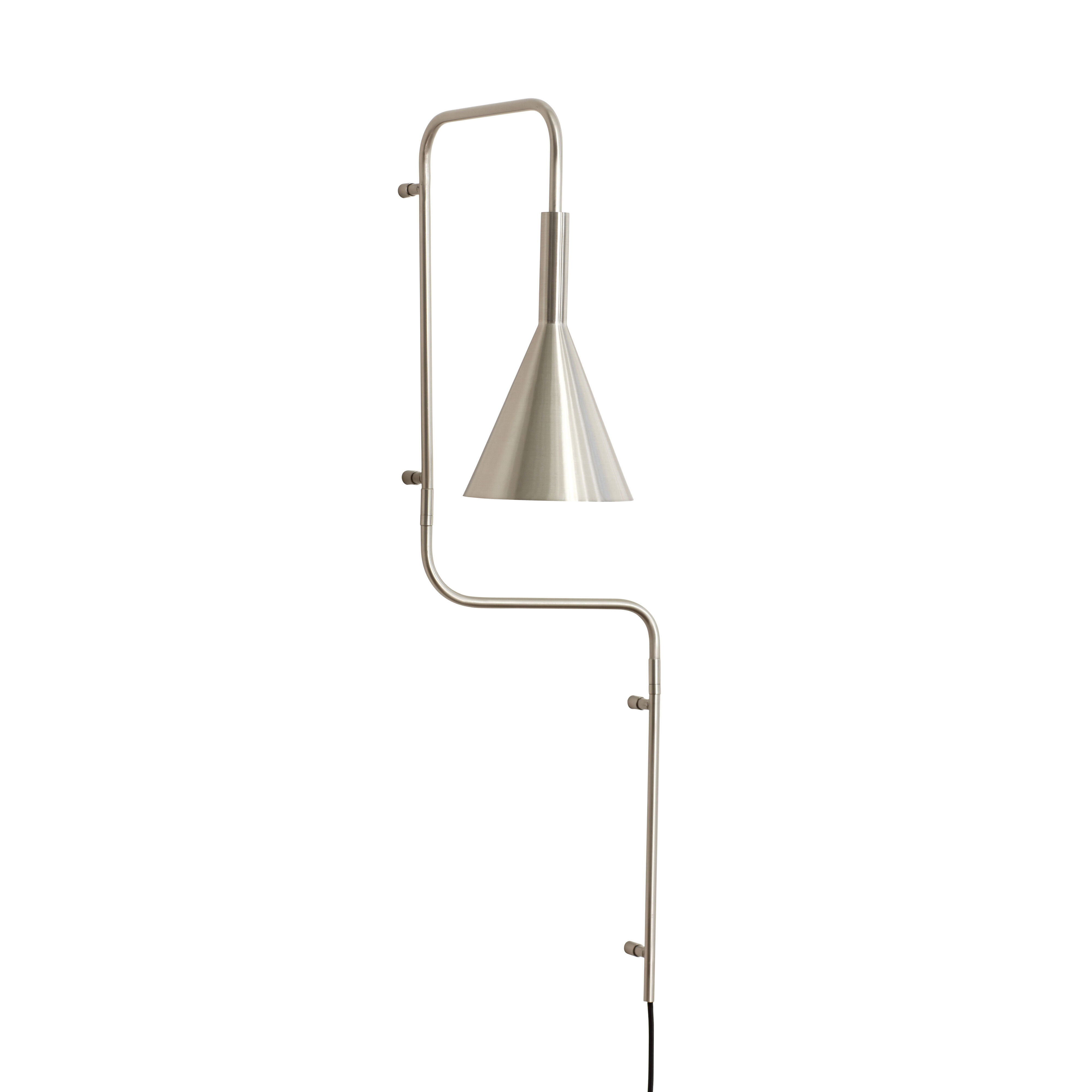 Brushed Nickel Metal Wall Light