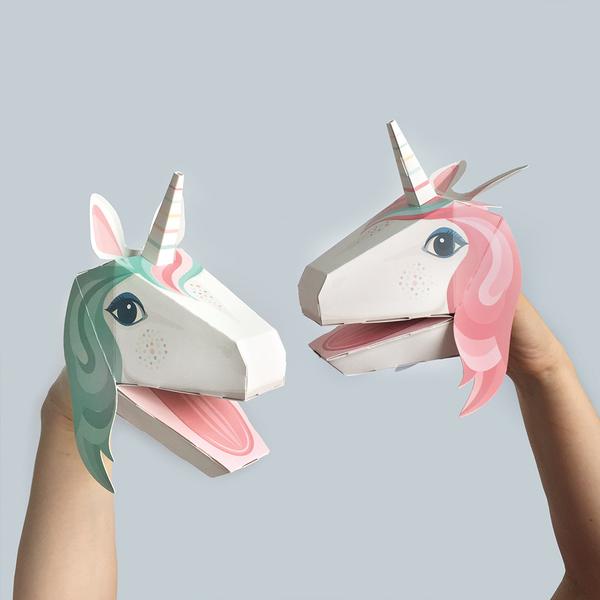 Create Your Own Unicorn Puppets Ages 5