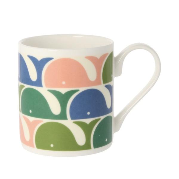 Whale Print Pink Mug