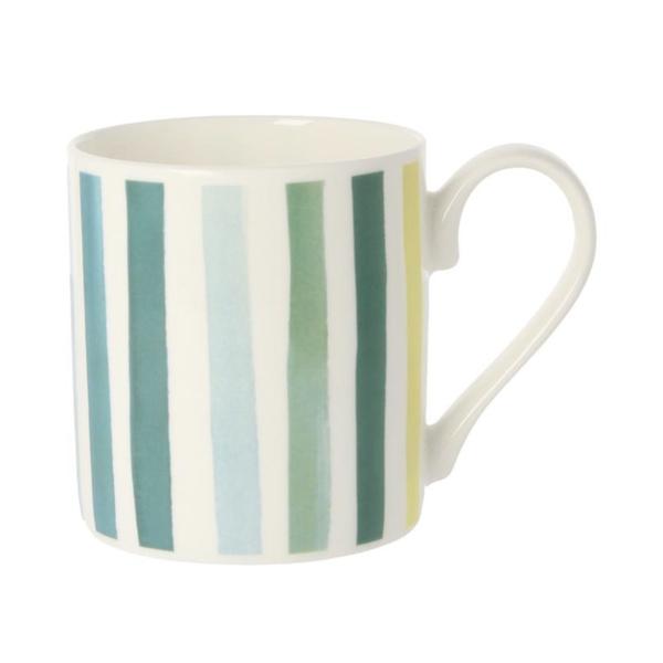 Market Stripe Celadon Mug