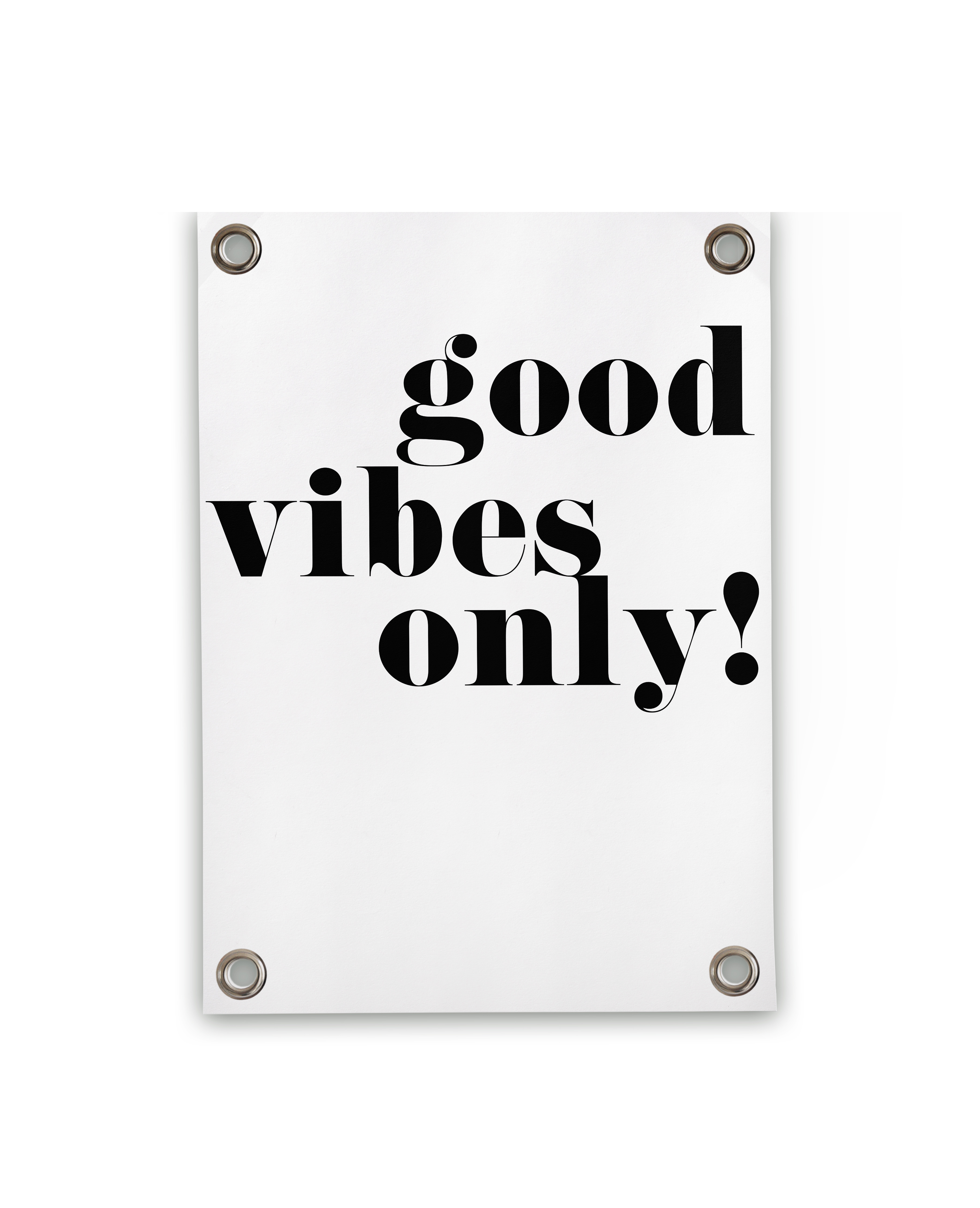 Villa Madelief 50x70cm Good Vibes Only Garden Poster