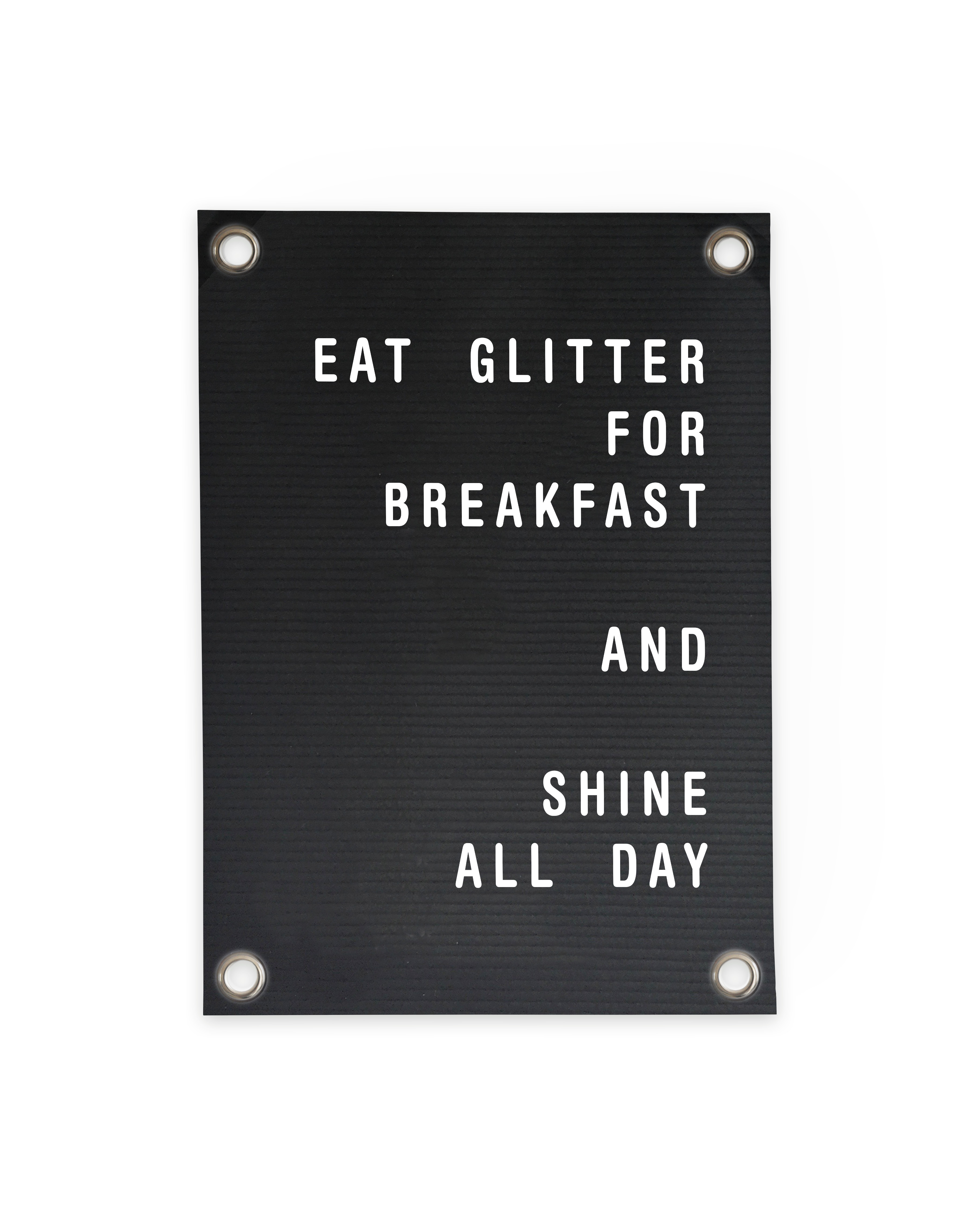Villa Madelief 50x70cm Letterbord Eat Glitter Tuinposter