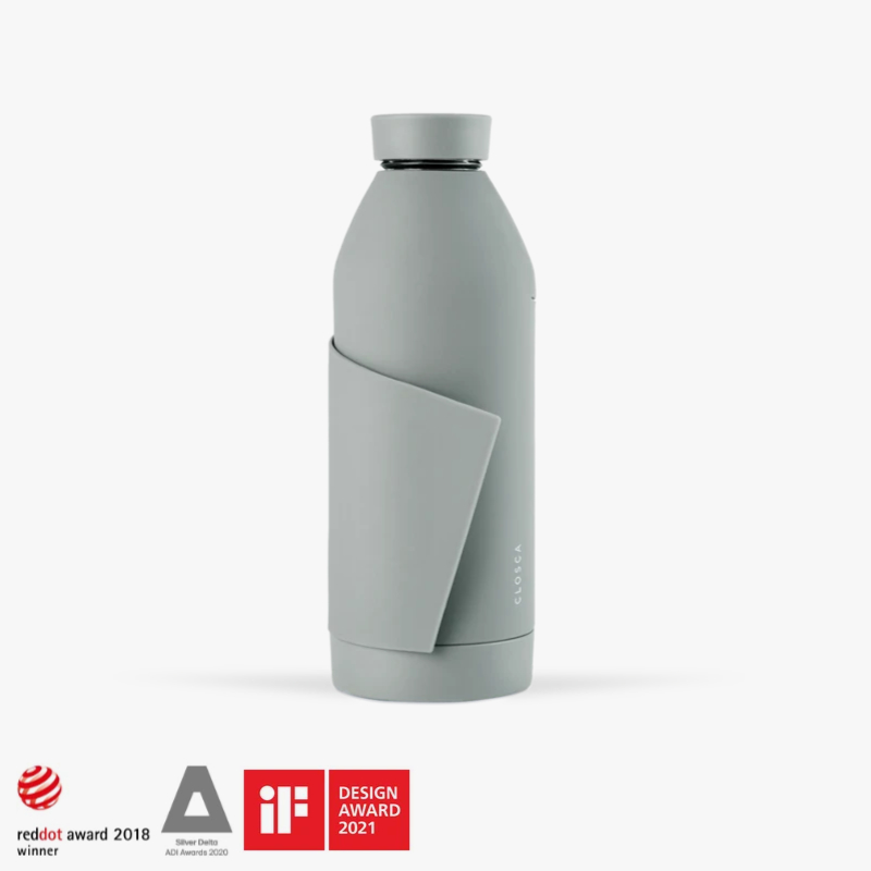 Closca Water Bottle Nude Gray