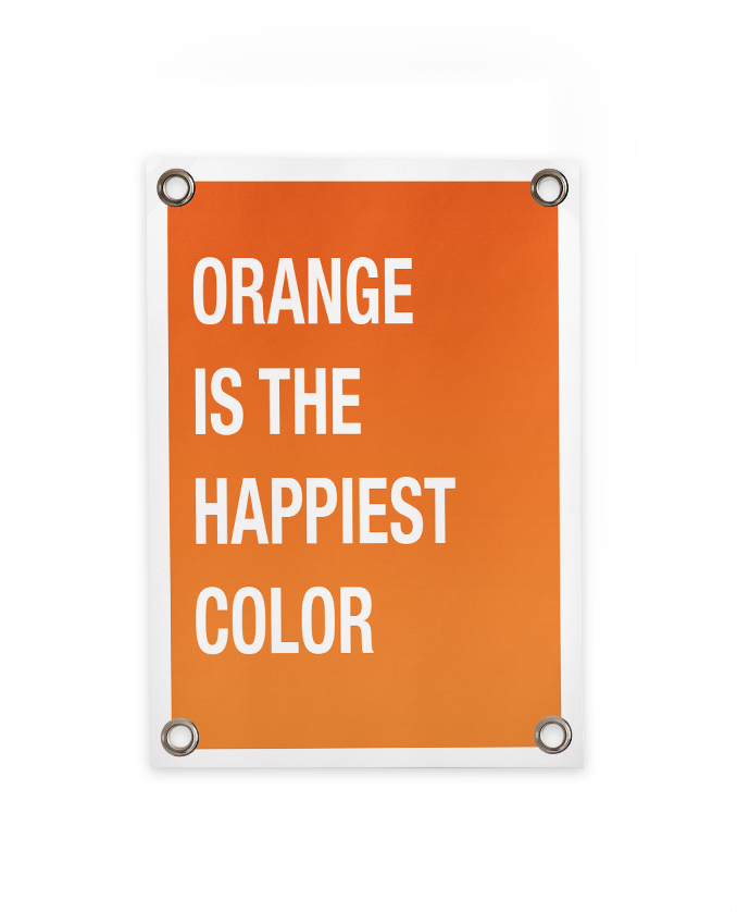 Villa Madelief 50 x 70cm Orange is The Happiest Color Garden Poster